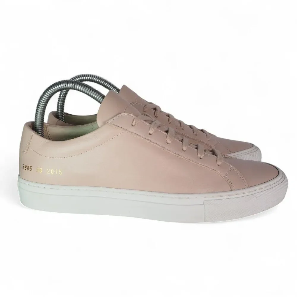 Woman by Common Projects Achilles Leather Sneakers‎ Apricot Pink Women's 7/38